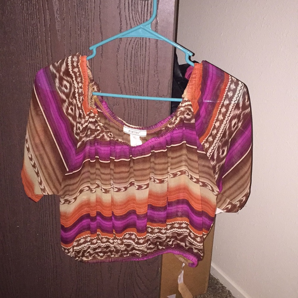 Off the shoulder crop top